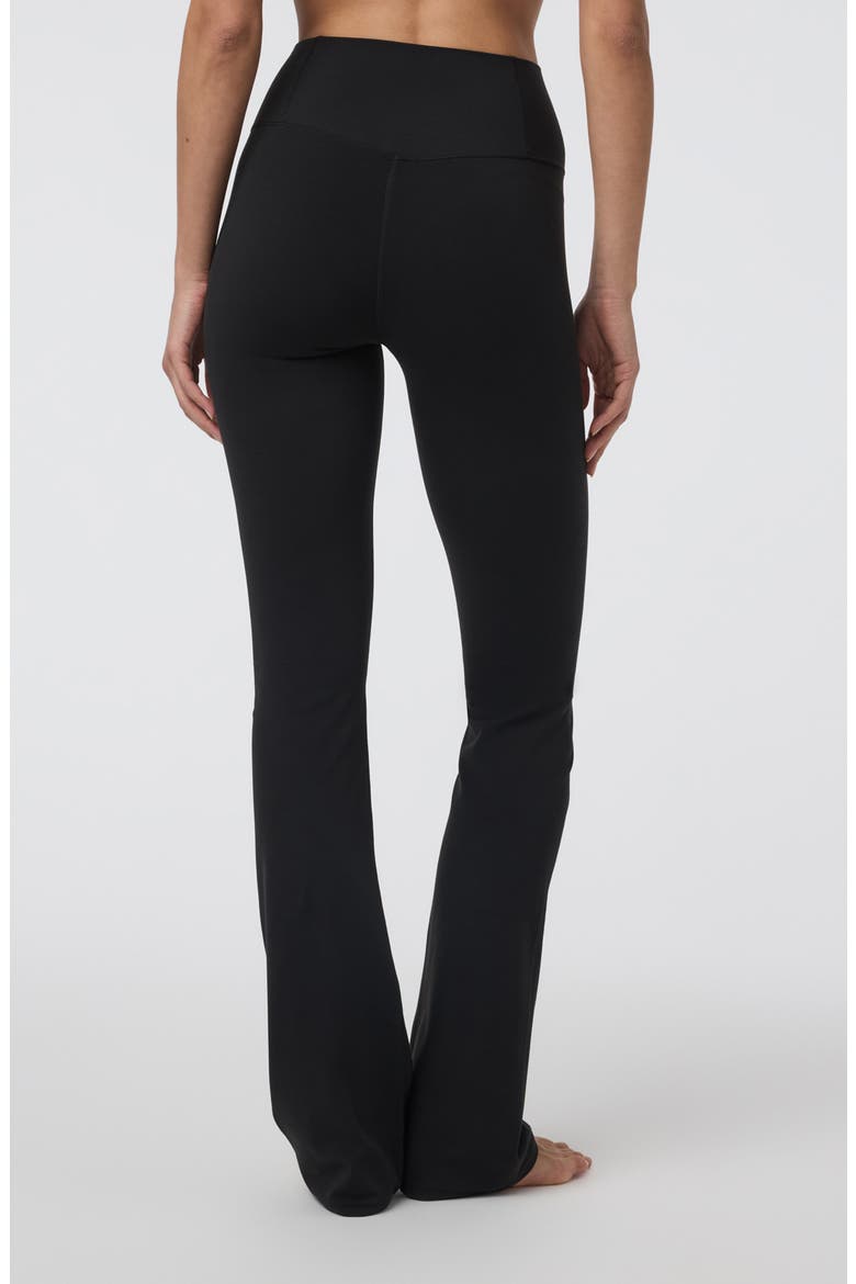AllTheFeels™ High Waist Slim Flare Pants, Alternate, color, BLACK
