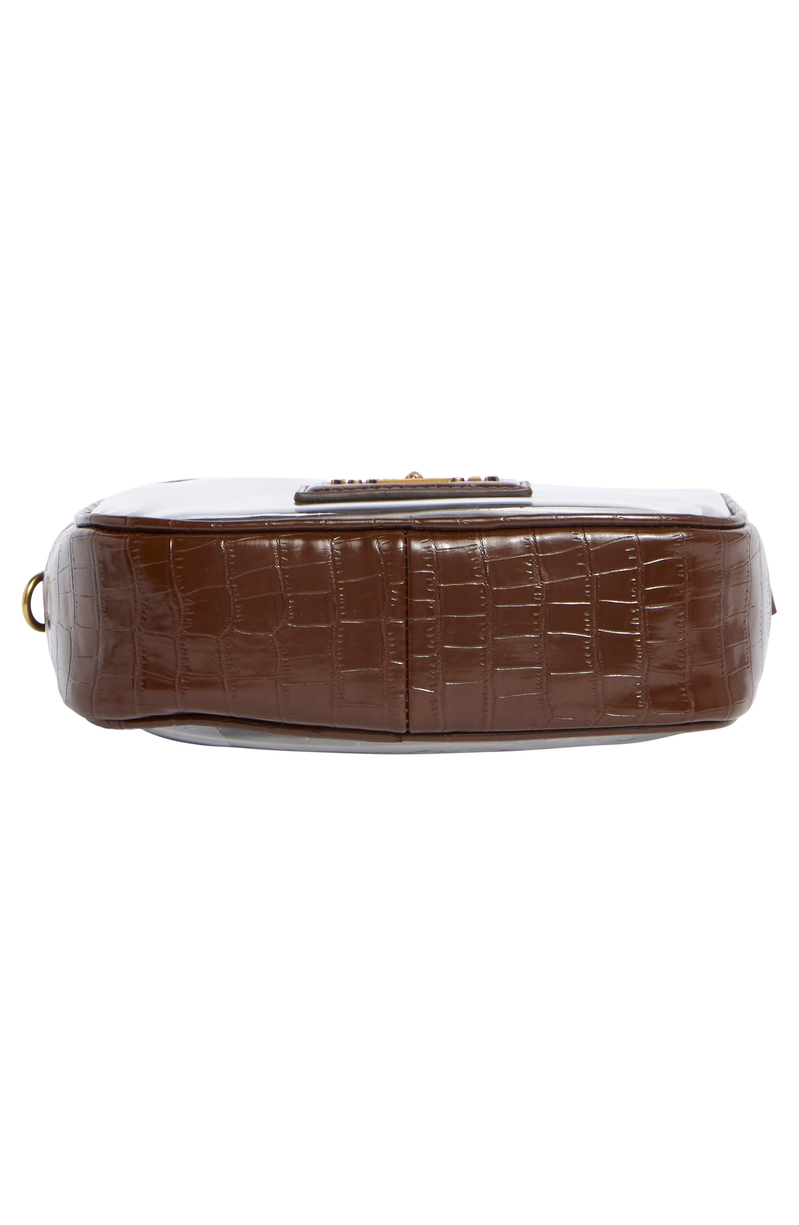 Chiswick Clear Vinyl Camera Bag, Alternate, color, OPEN BROWN