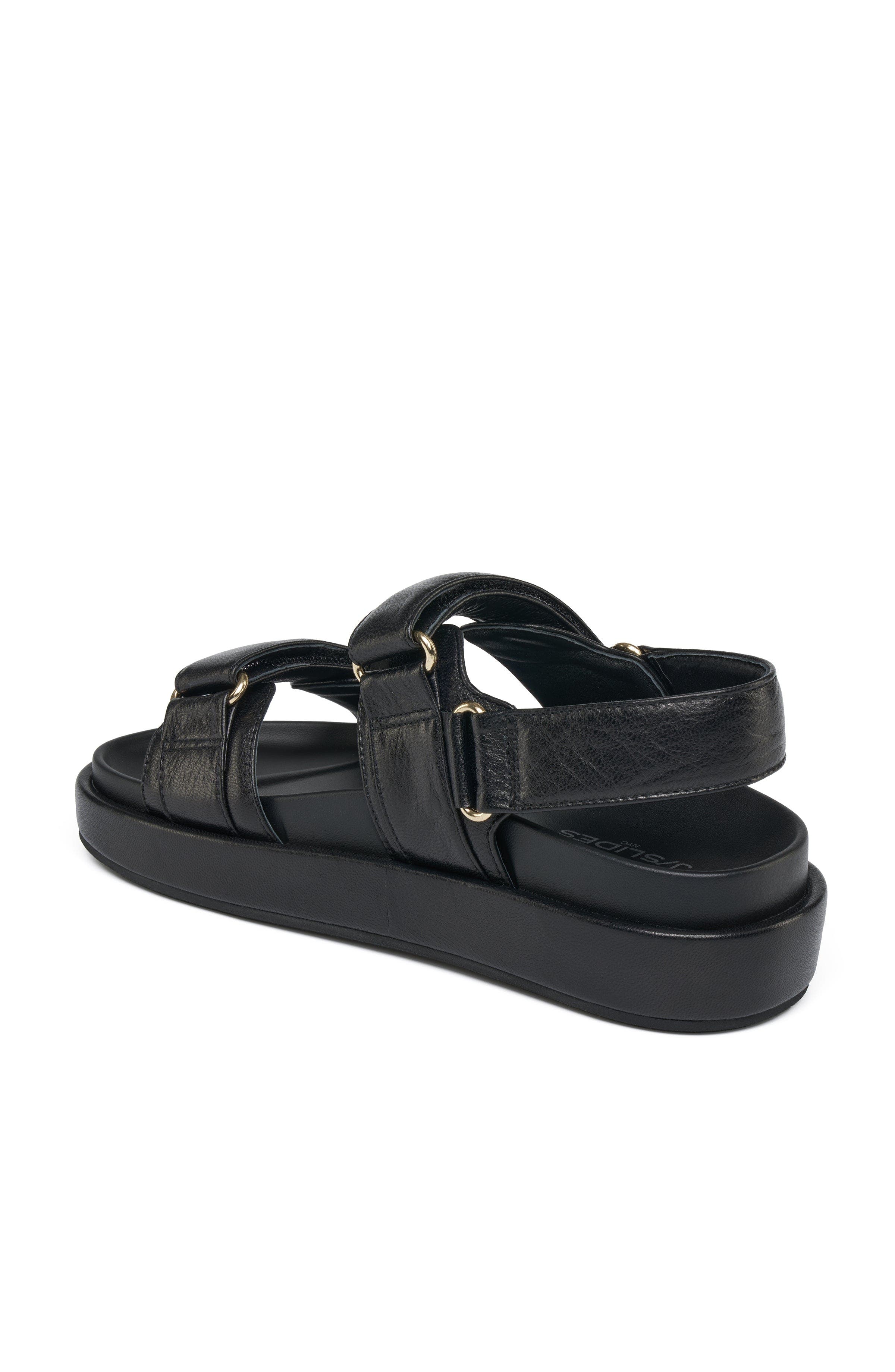 Bay Leather Slingback Sandal, Alternate, color, Black