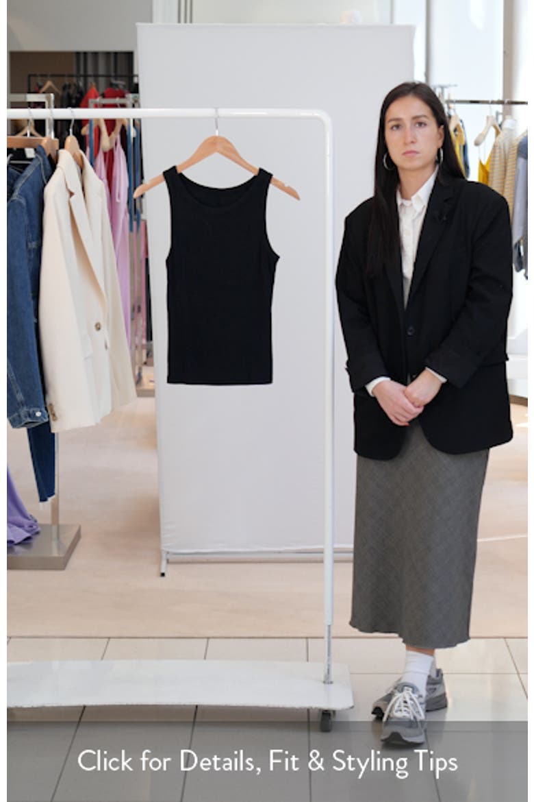 Slinky Rib Knit Stretch Modal Jersey Tank video