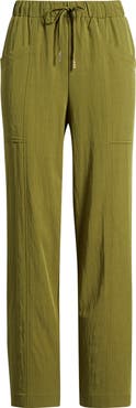Anne Klein Tie Waist Crop Pants