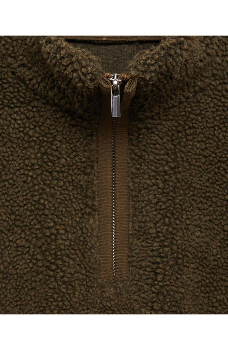 MANGO Faux Shearling Pullover, Alternate, color, 