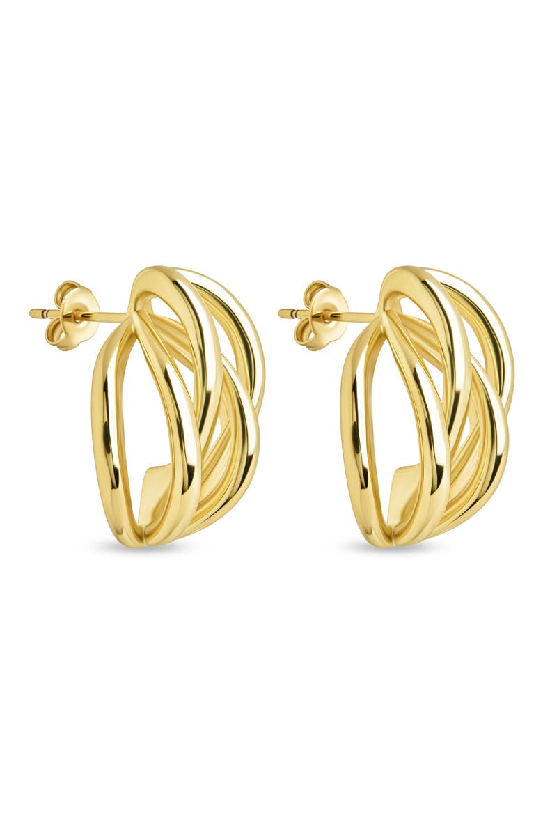 Marina Layered Huggie Hoop Earrings, Main, color, GOLD