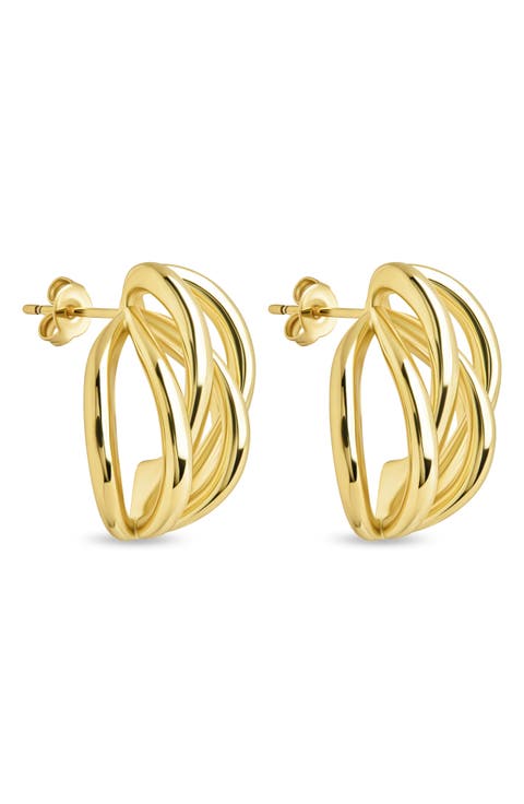 Marina Layered Huggie Hoop Earrings