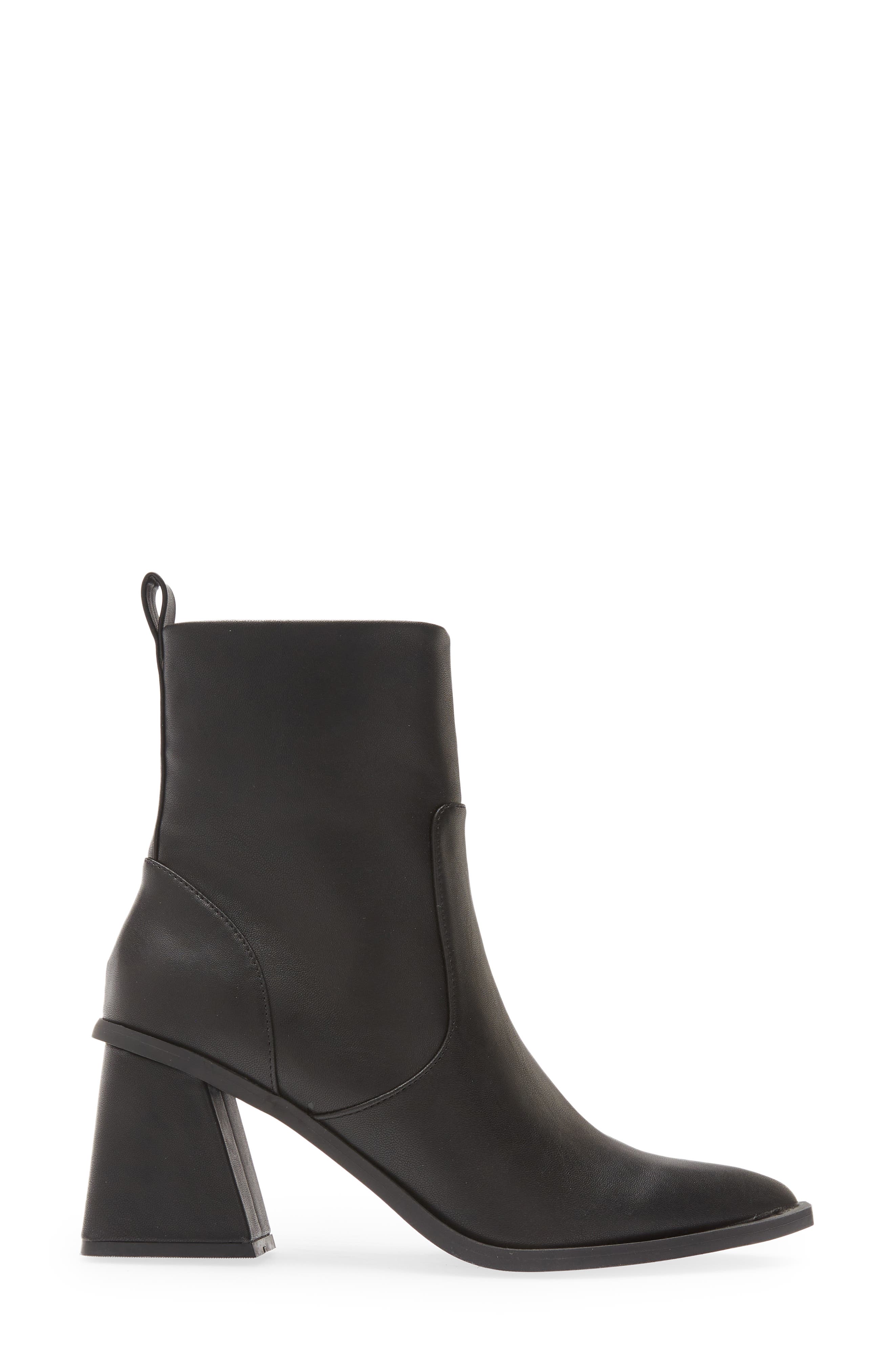 Lorraine Pointed Toe Bootie, Alternate, color, BLACK