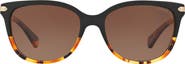 COACH 57mm Polarized Retro Sunglasses