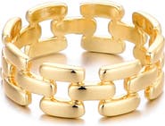 Adornia Grid Pattern Ring