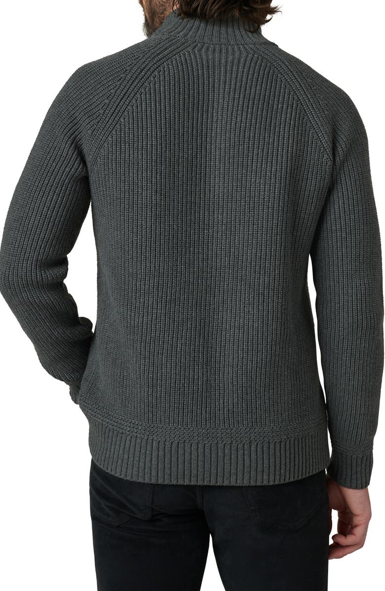 Joe's Archie Quarter Zip Sweater, Alternate, color, Charcoal