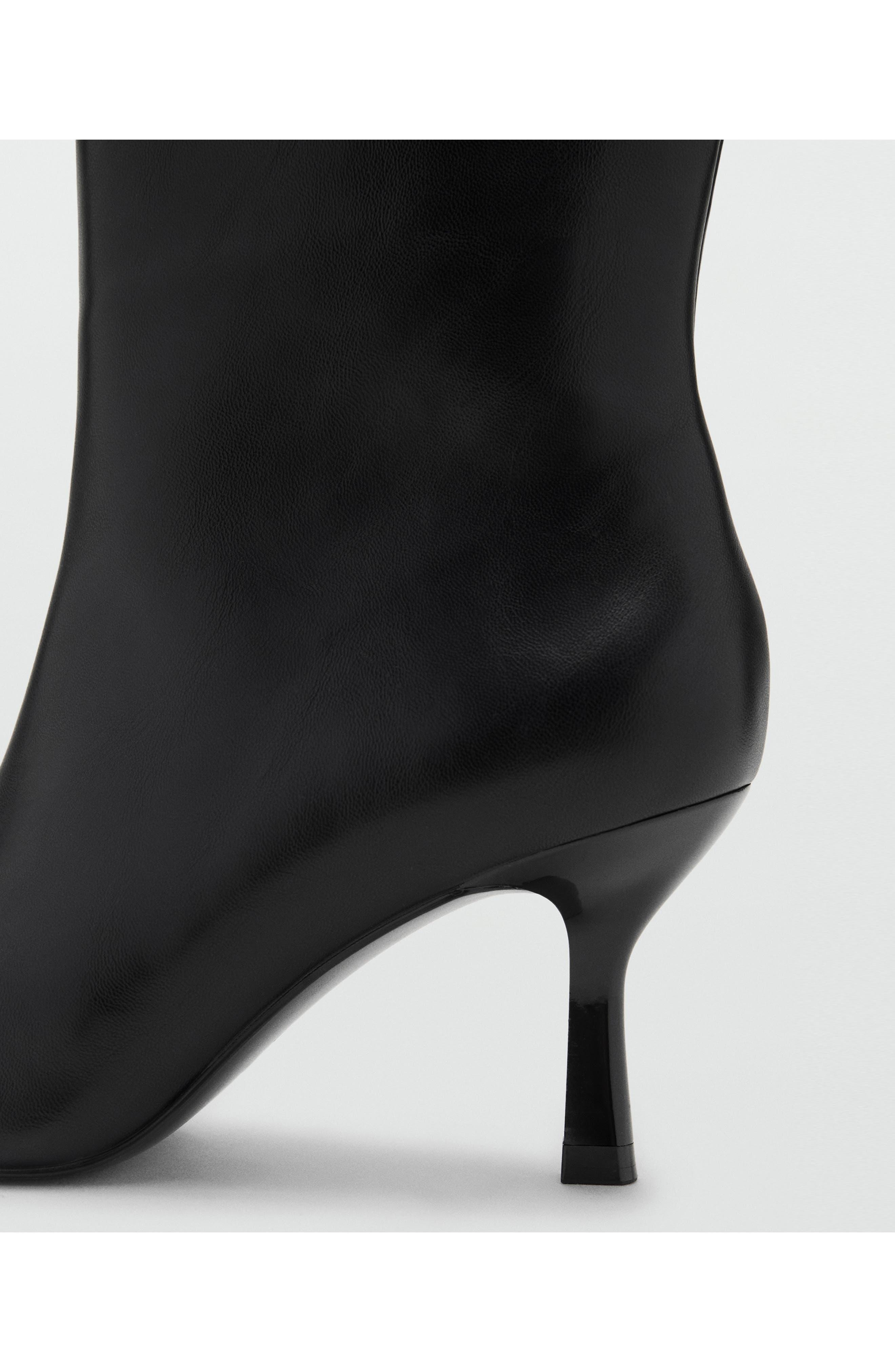 MANGO Knee High Boot, Alternate, color, Black