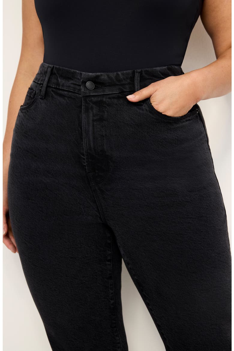 Good Legs SoftTech Mid Rise Straight Leg Jeans, Alternate, color, BLACK340