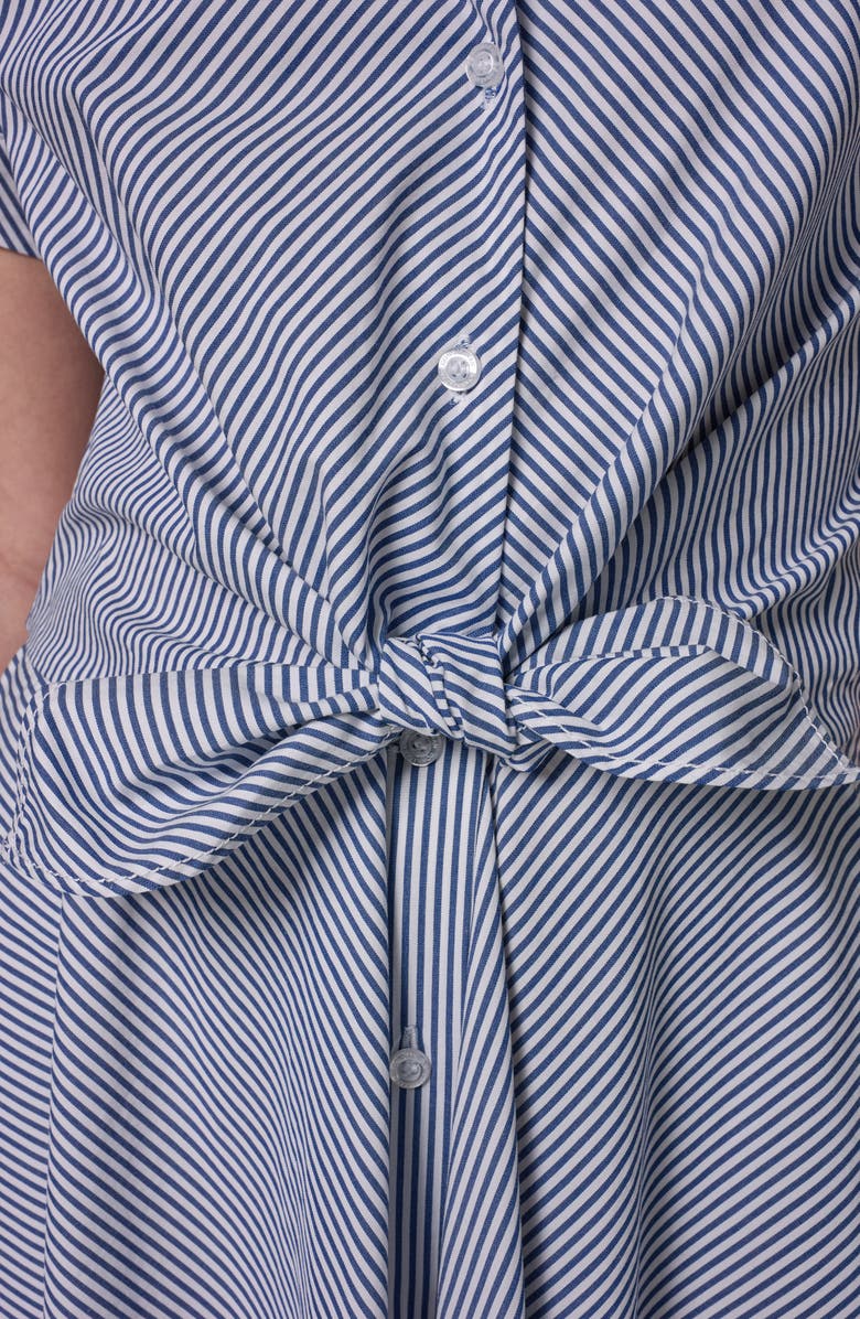 Donna Karan New York Stripe Midi Shirtdress, Alternate, color,