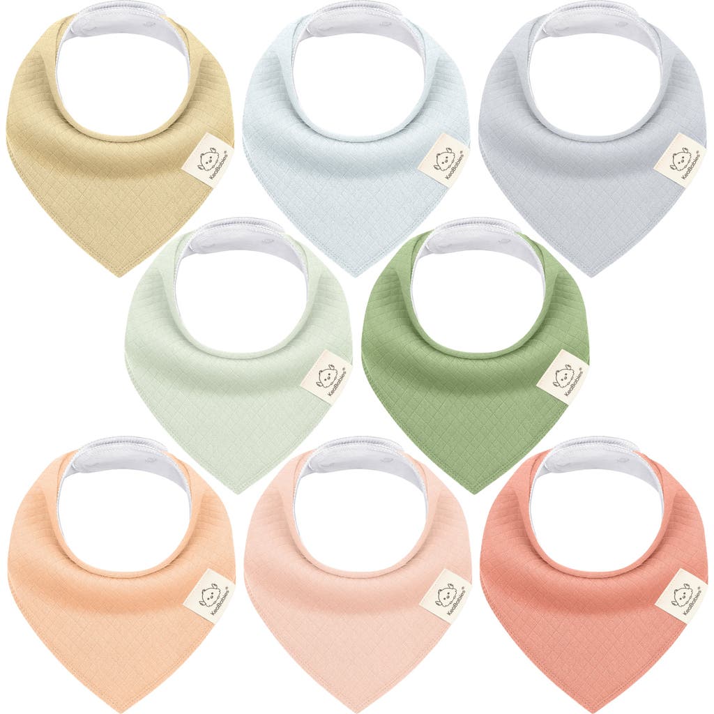 Keababies 8-pack Quin Bandana Bibs In Dew