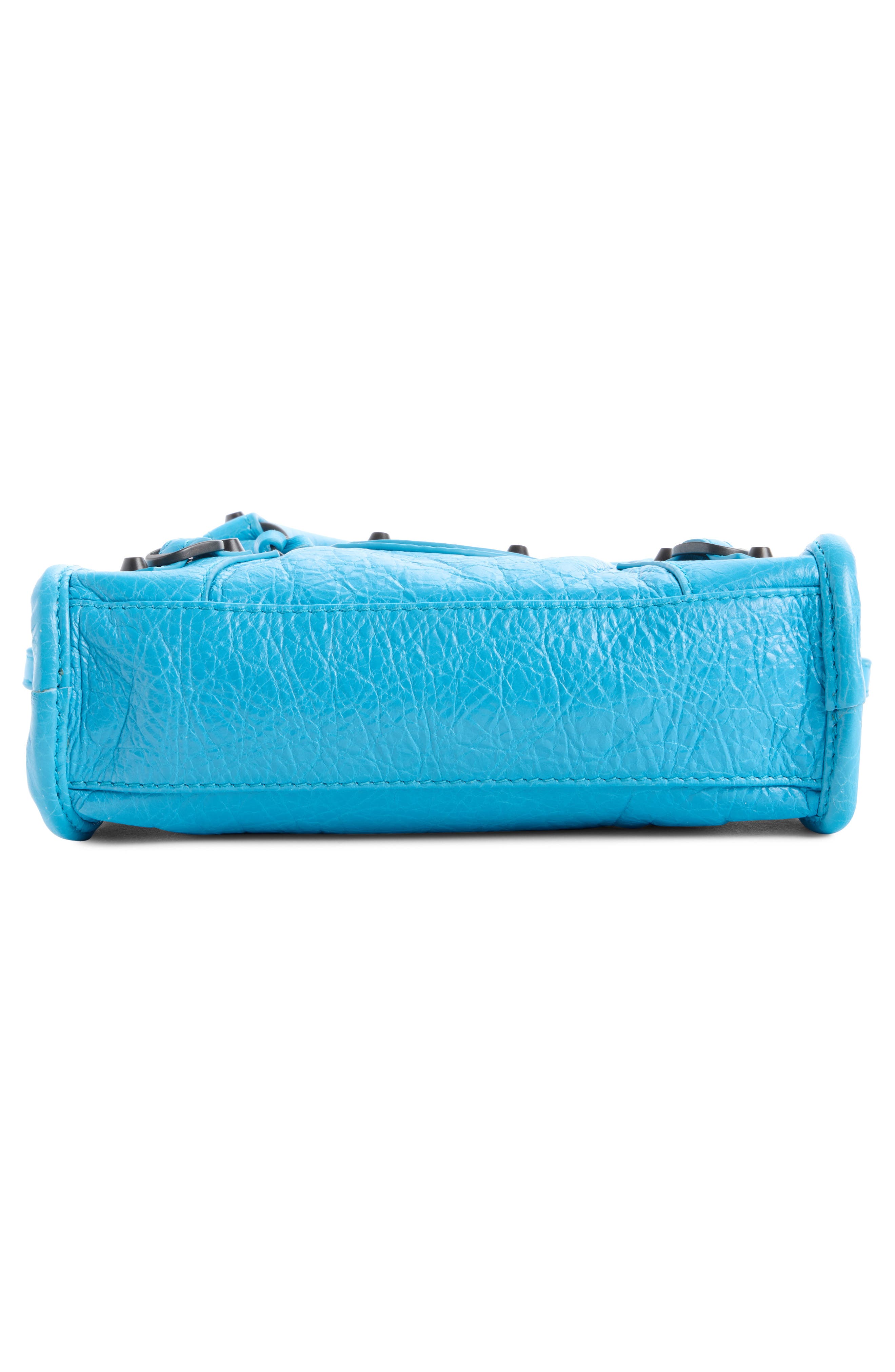 Nano Le City Leather Convertible Crossbody Bag, Alternate, color, 4515 BLEU CYAN