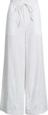 rag & bone Marin Embroidered Wide Leg Pants