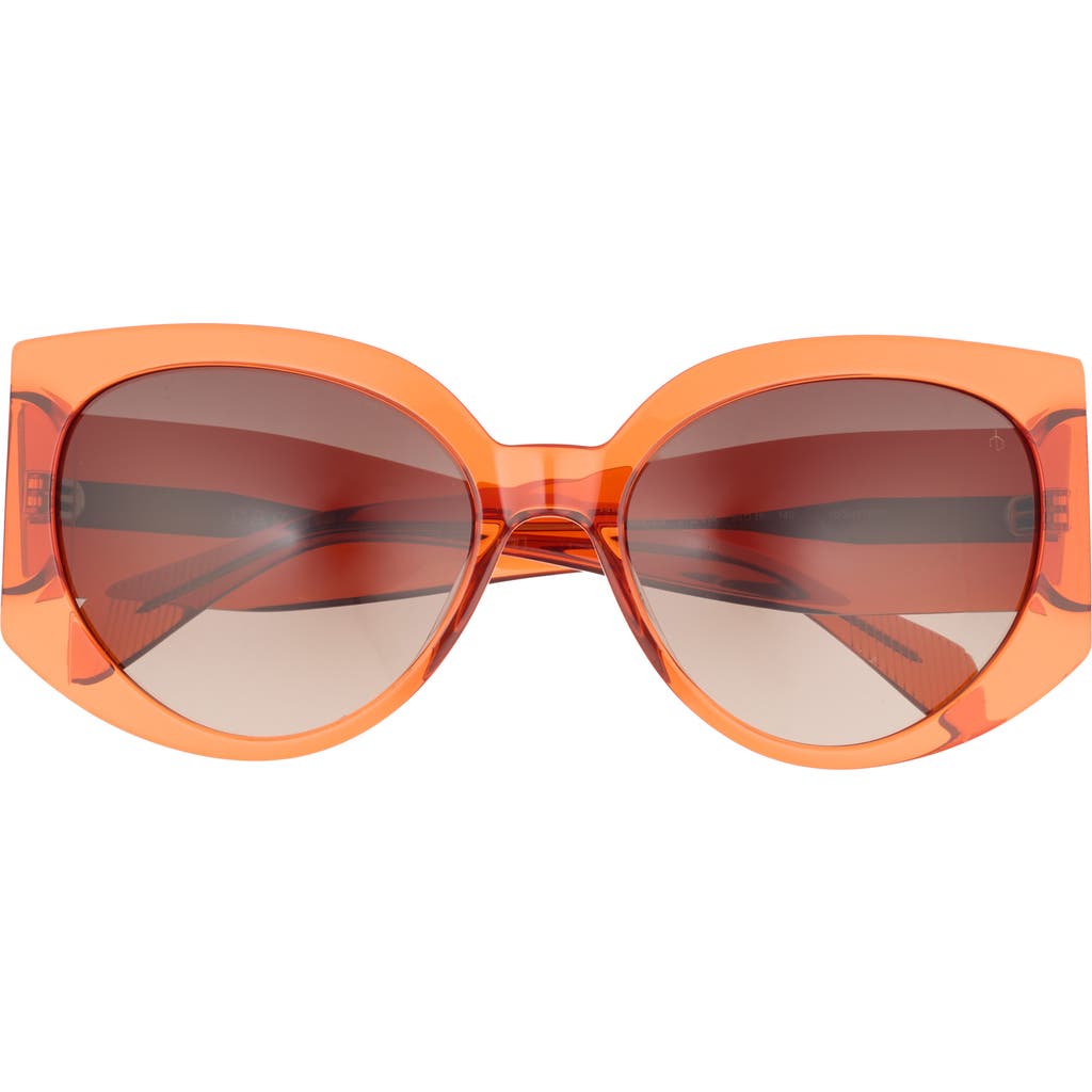 Rag & Bone 58mm Round Sunglasses In Brown
