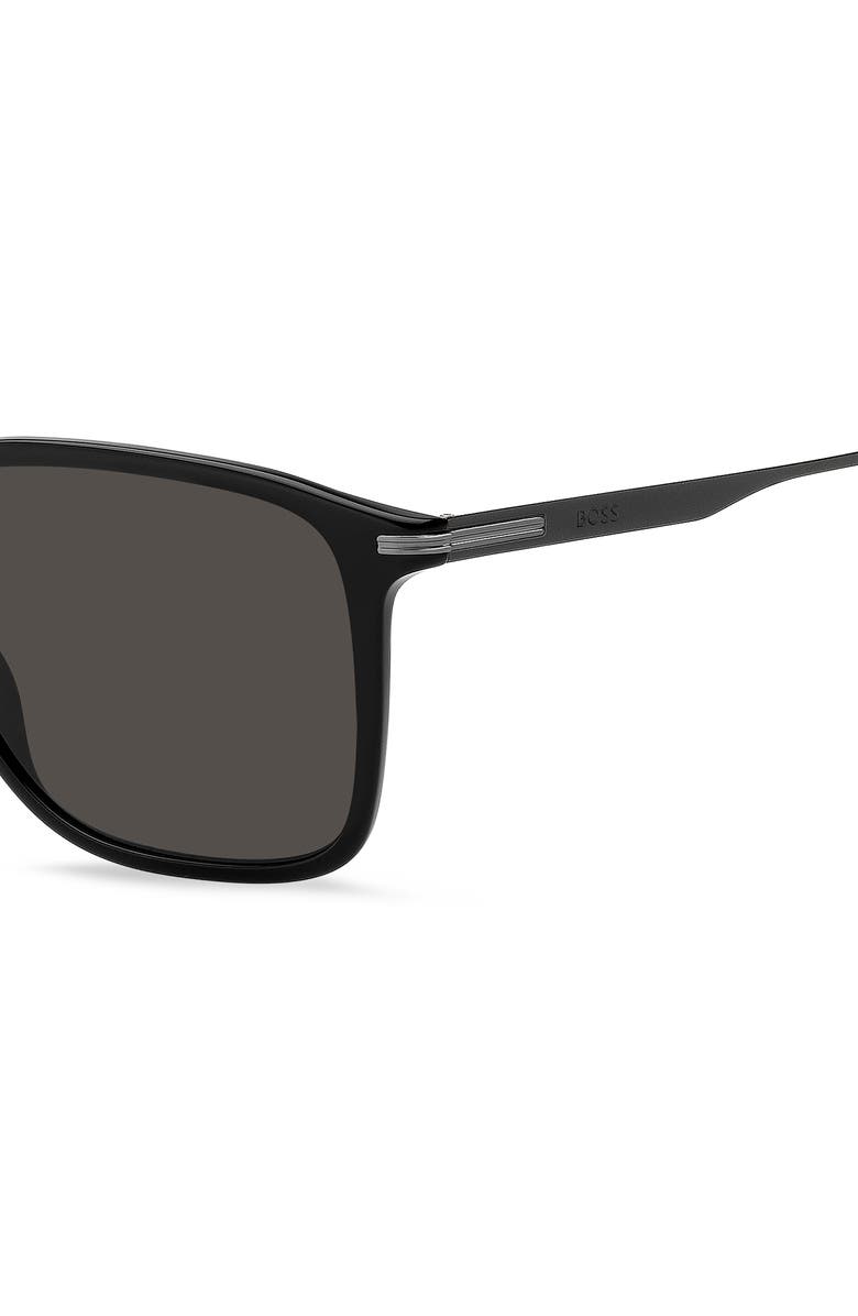 BOSS 55mm Sunglasses, Alternate, color, Black/ Grey