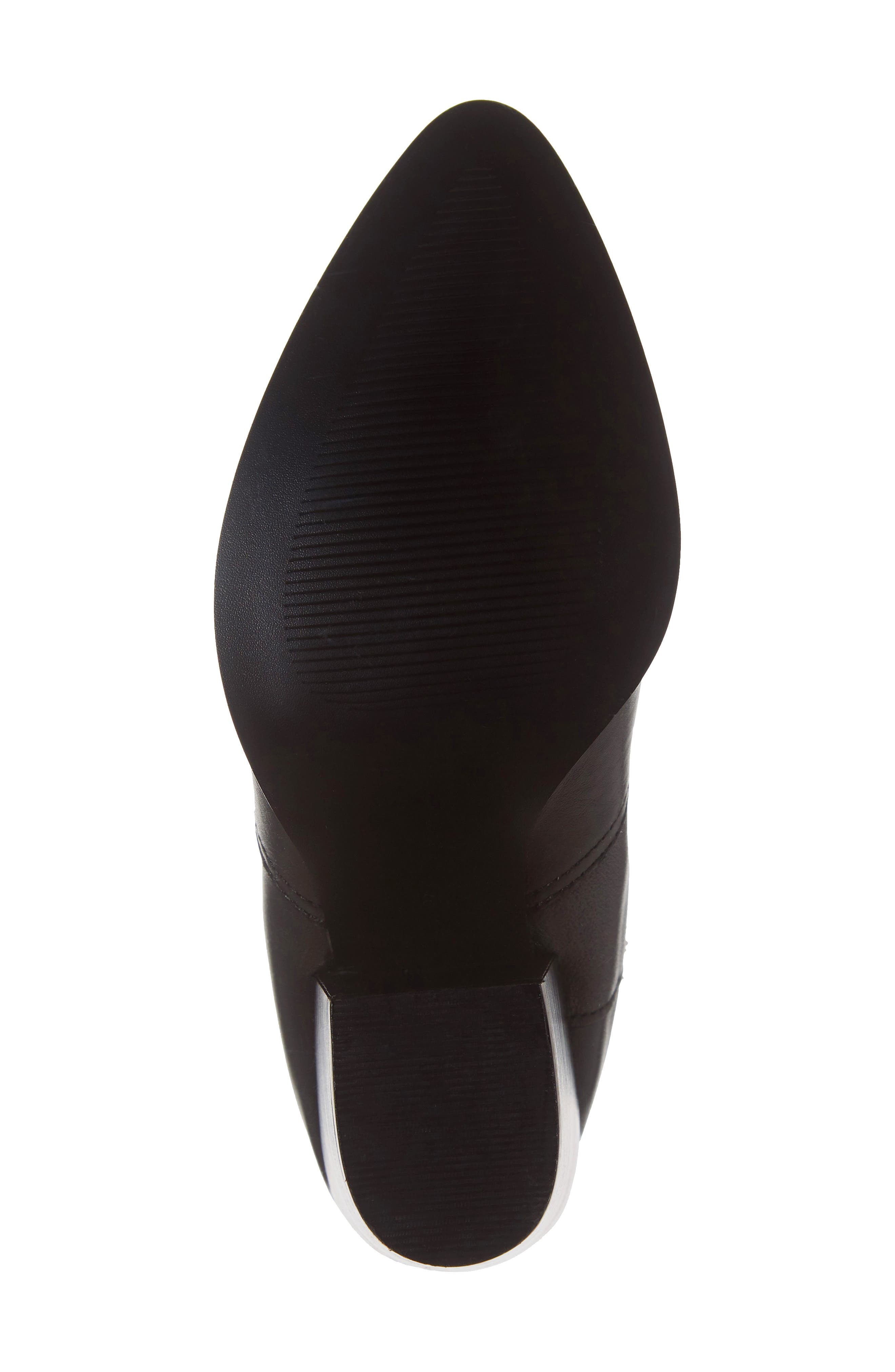 Patricia Genuine Calf Hair Chelsea Bootie, Alternate, color, BLACK LEATHER
