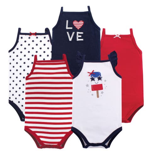 Soft Cotton Sleeveless Infant Bodysuits (Baby)