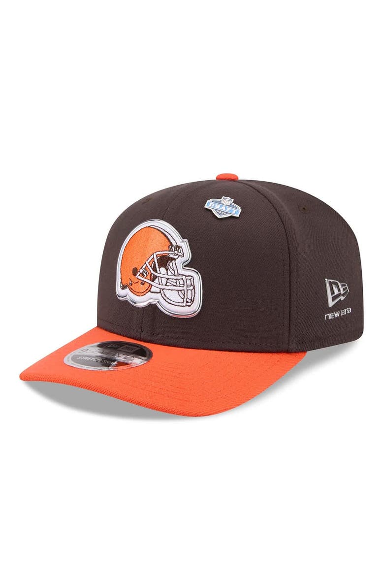 Men's New Era  Brown/Orange Cleveland Browns 2026 NFL Draft 9SEVENTY Adjustable Hat, Main, color, Brown