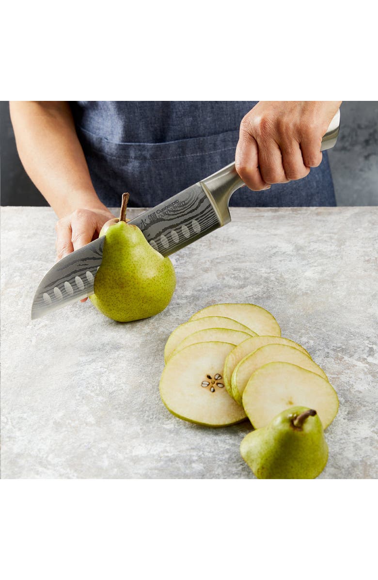 Cuisine::pro<sup>®</sup> Damashiro<sup>®</sup> 6.5" Santoku & Board Set, Alternate, color, Silver