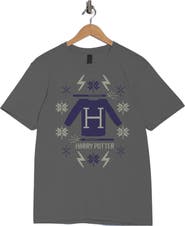 Monster Digital Harry Potter Blue Christmas Graphic T-Shirt