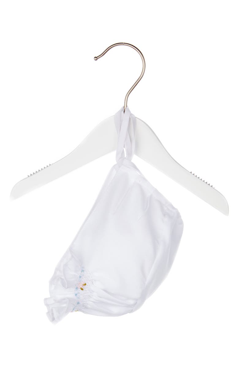 Luli & Me Smocked Bishop Dress & Bonnet Set, Alternate, color, 