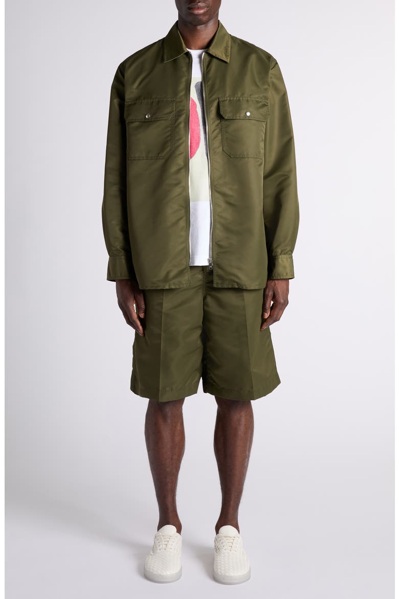 Water Repellent Nylon Satin Shorts, Alternate, color, 3293 SHRUB