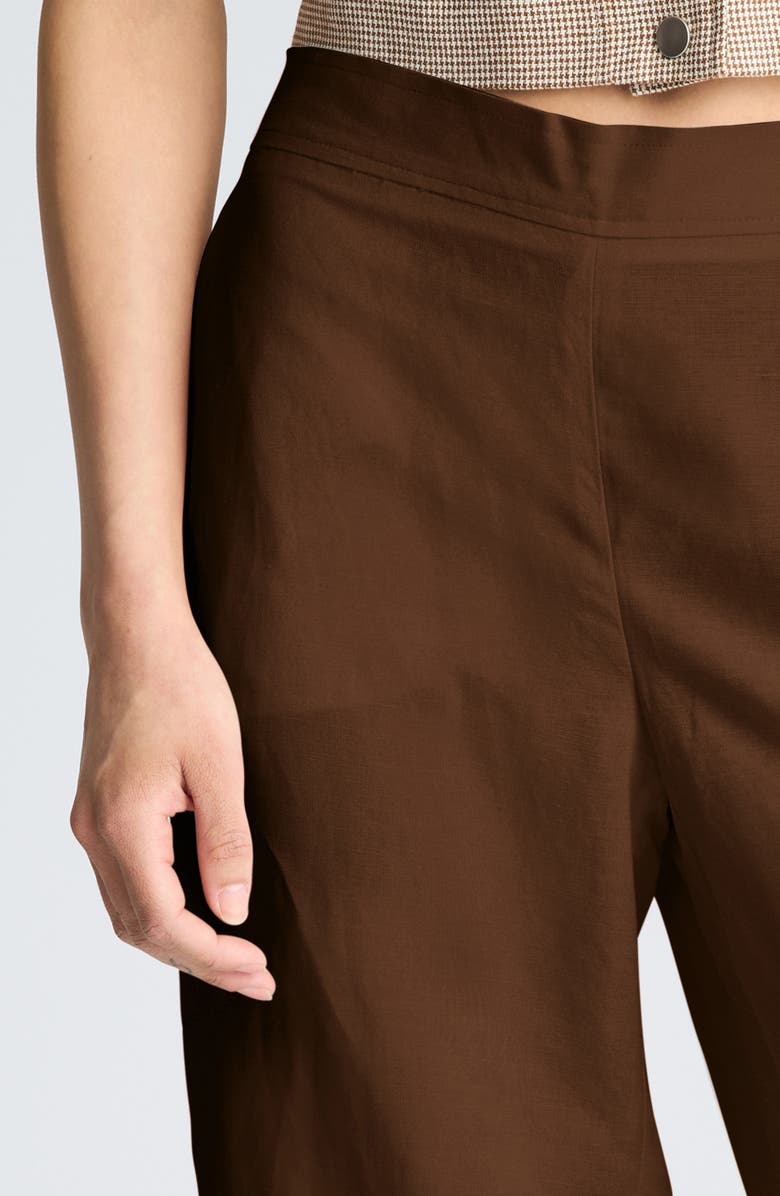 Kenneth Cole Pull-On Linen Blend Wide Leg Pants, Alternate, color, 
