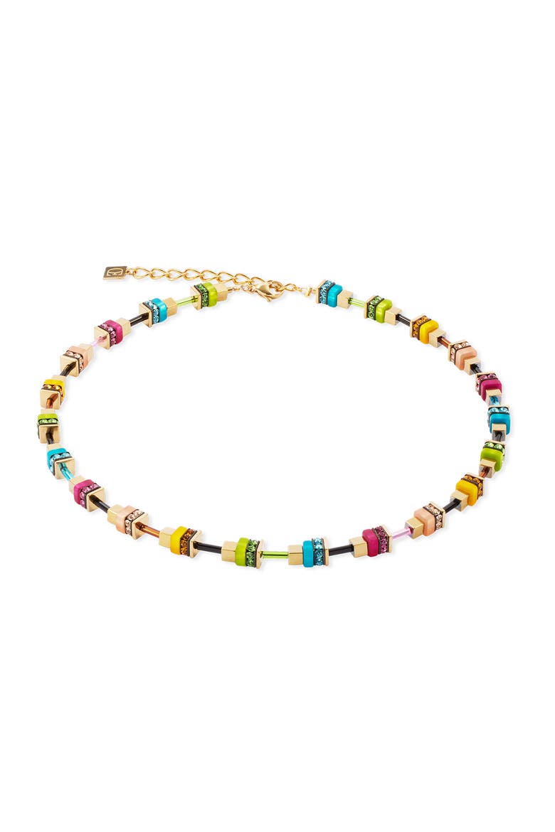 Boho Sunset Cube Necklace, Main, color, Rainbow