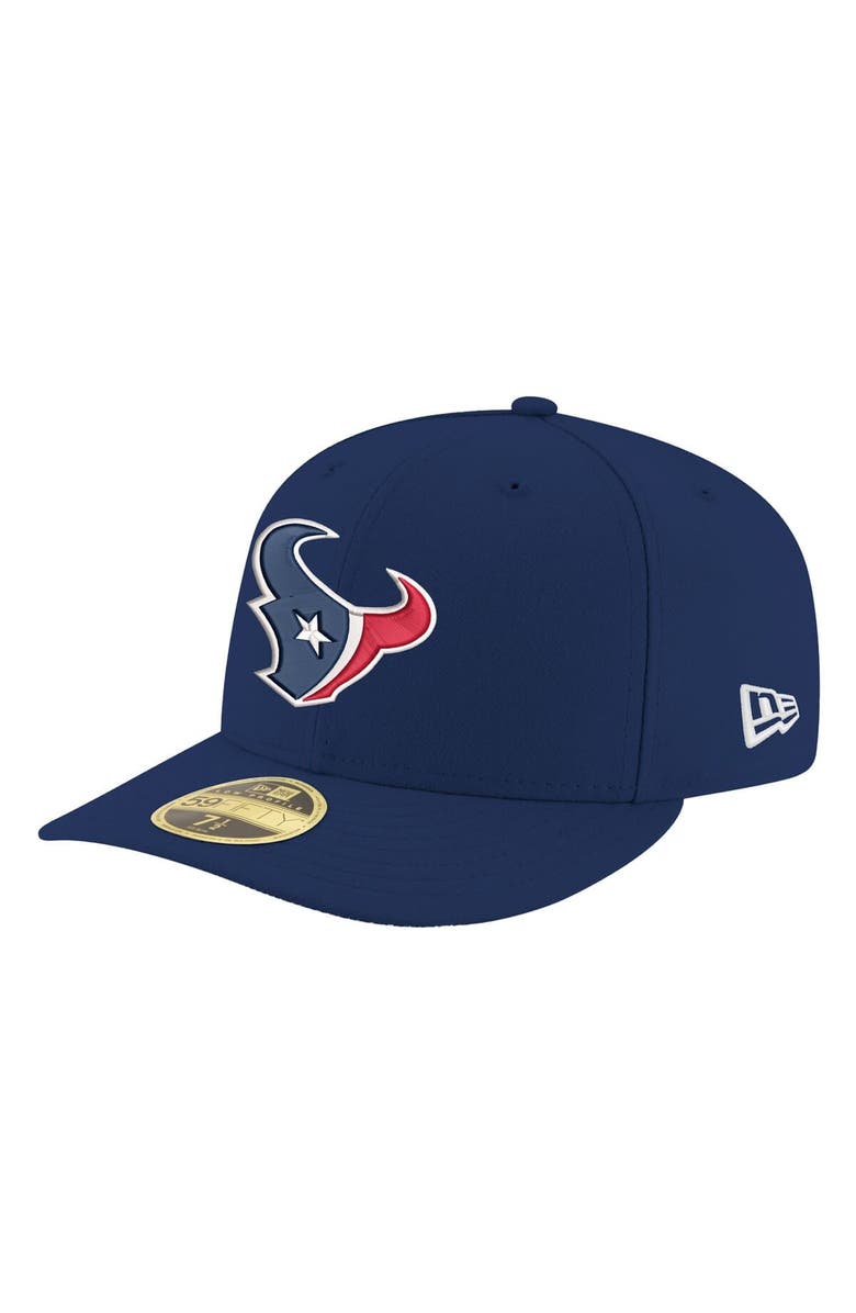 New Era Men's New Era  Navy Houston Texans Omaha Low Profile 59FIFTY Fitted Hat, Alternate, color, Navy
