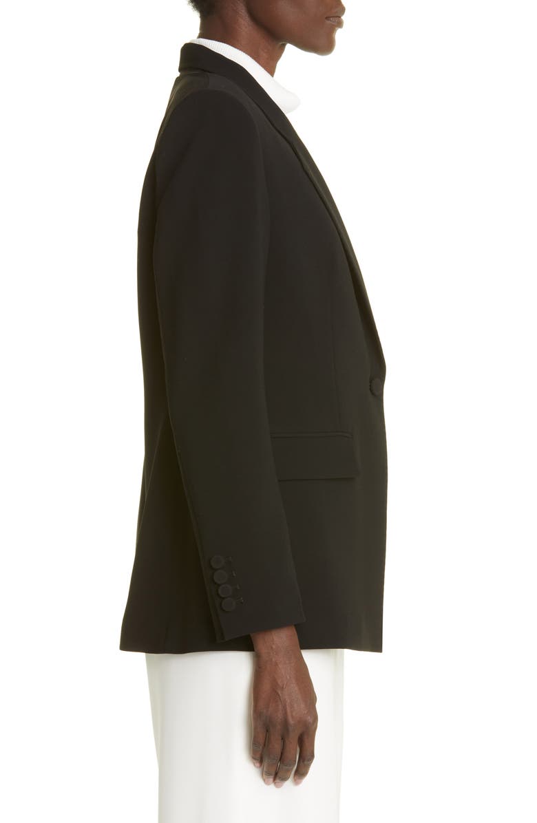 Lafayette 148 New York Holder Tailored One-Button Blazer, Alternate, color, Black
