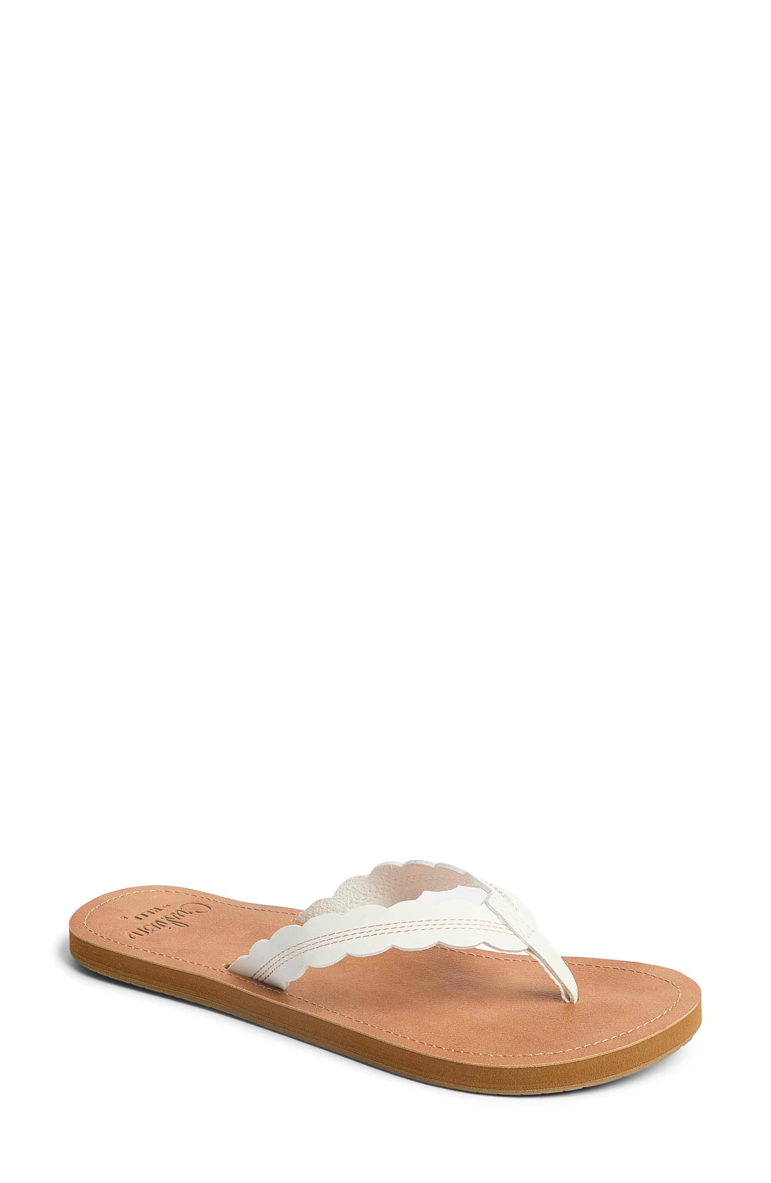 Reef Celine Scalloped Strap Flip-Flop Sandal, Main, color, 