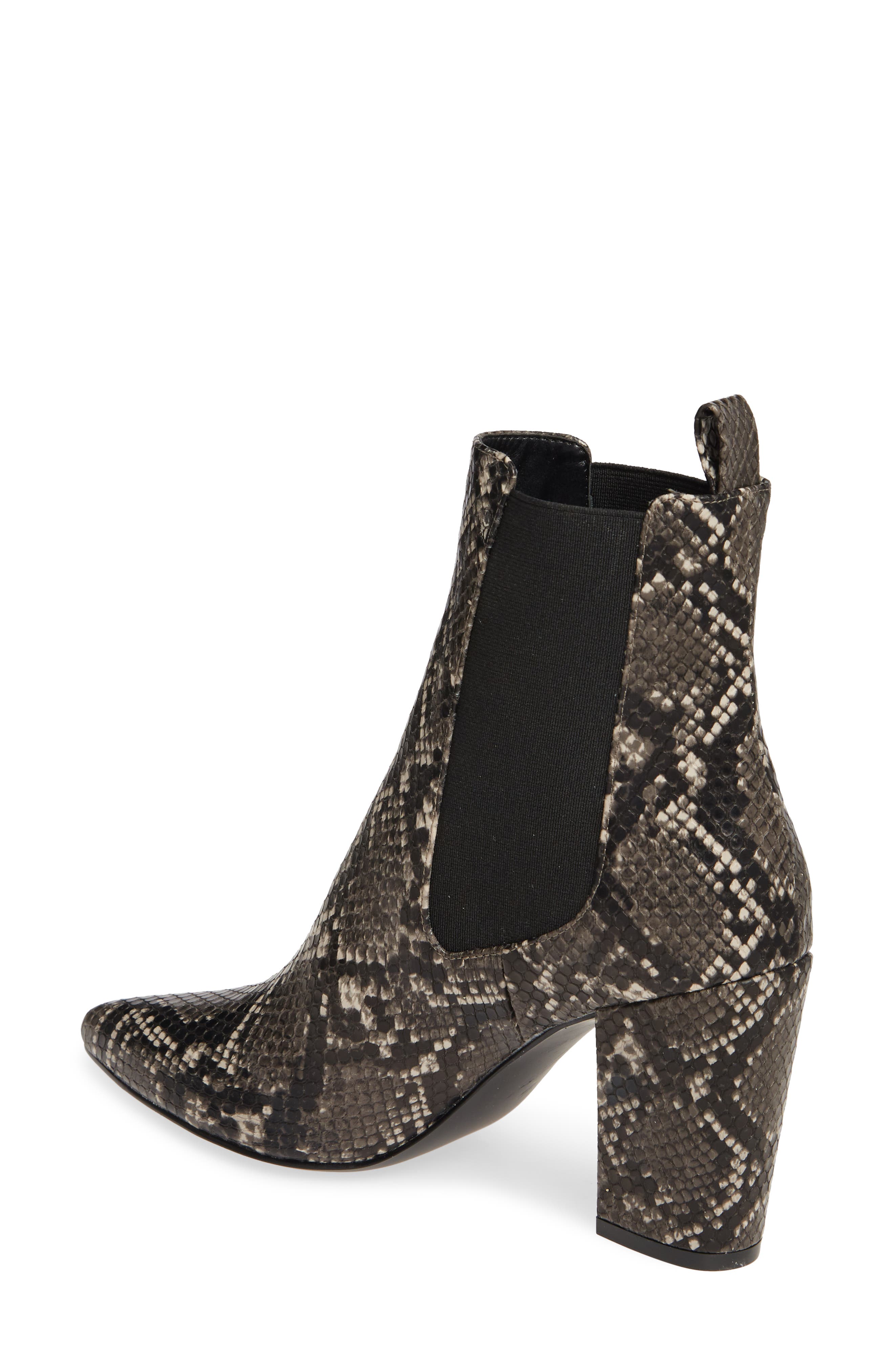 Steve Madden Subtle Snake Embossed Chelsea Boot, Alternate, color, 