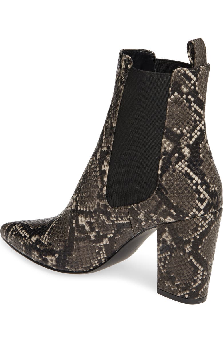 Steve Madden Subtle Snake Embossed Chelsea Boot, Alternate, color,
