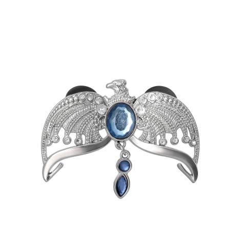 Harry Potter Ravenclaw Diadem Pin Brooch, Clear And Blue Crystals