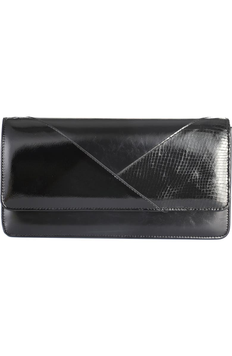 NINETY UNION Dressy Envelope Clutch, Main, color, Black