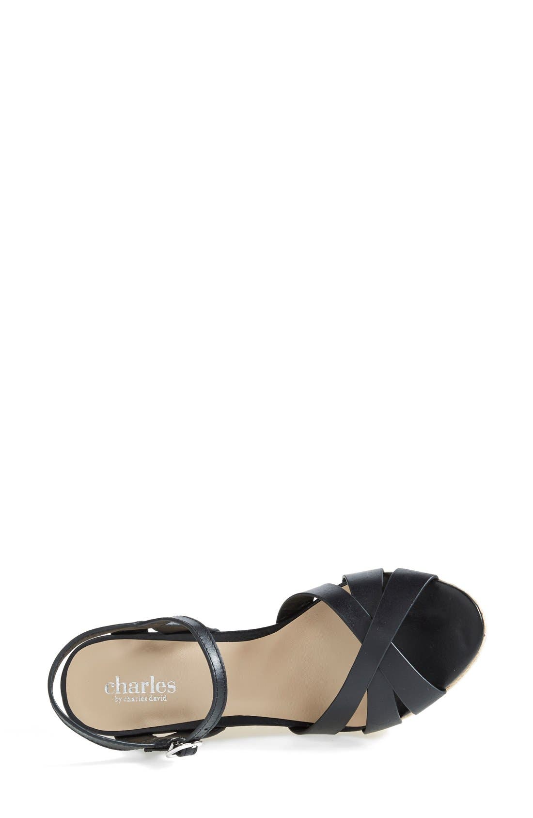 Charles by Charles David 'Astro' Espadrille Sandal, Alternate, color, 