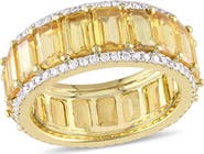Julianna B. Gemstone & Diamond Eternity Ring 14k