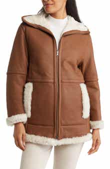 Vince Reversible Genuine Shearling Lined Jacket