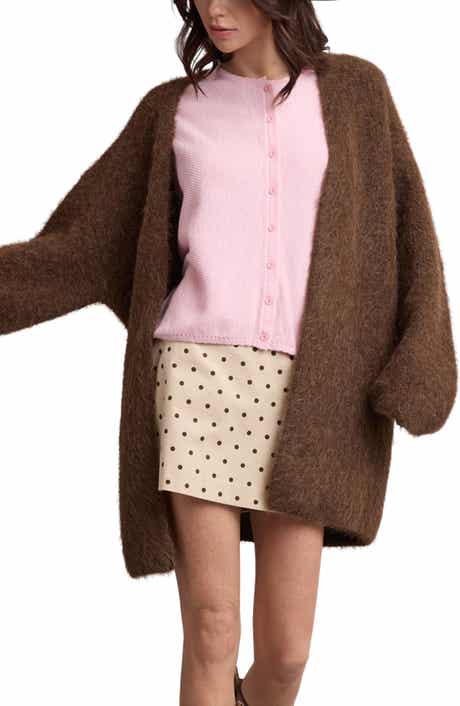 Oversized Brushed Cardigan