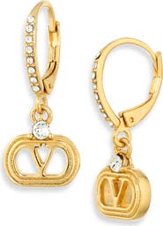 Valentino Garavani Ovalette VLOGO Drop Earrings