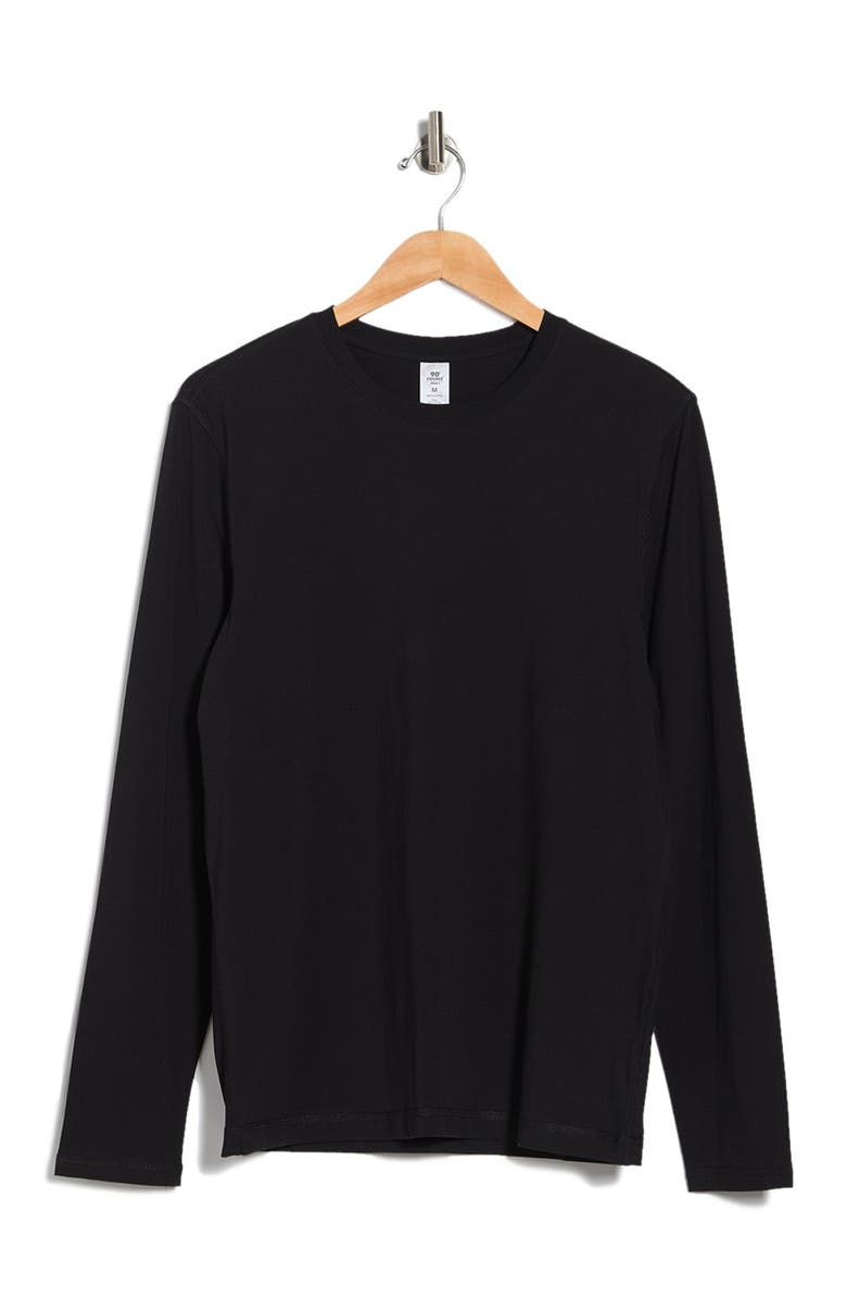 90 DEGREE BY REFLEX Crew Neck Long Sleeve T-Shirt, Alternate, color, 