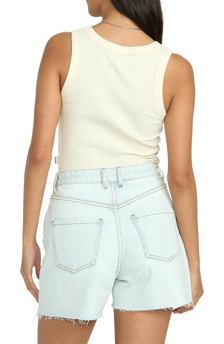 Billabong Riley High Waist Cutoff Denim Shorts, Alternate, color, Acid Wash