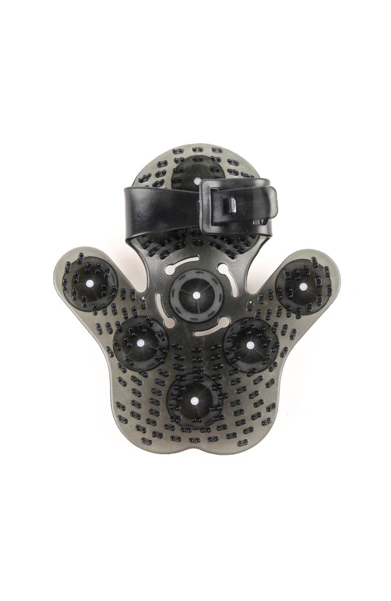 PURSONIC Mario Lopez Palm Shaped Massage Glove, Alternate, color, Black