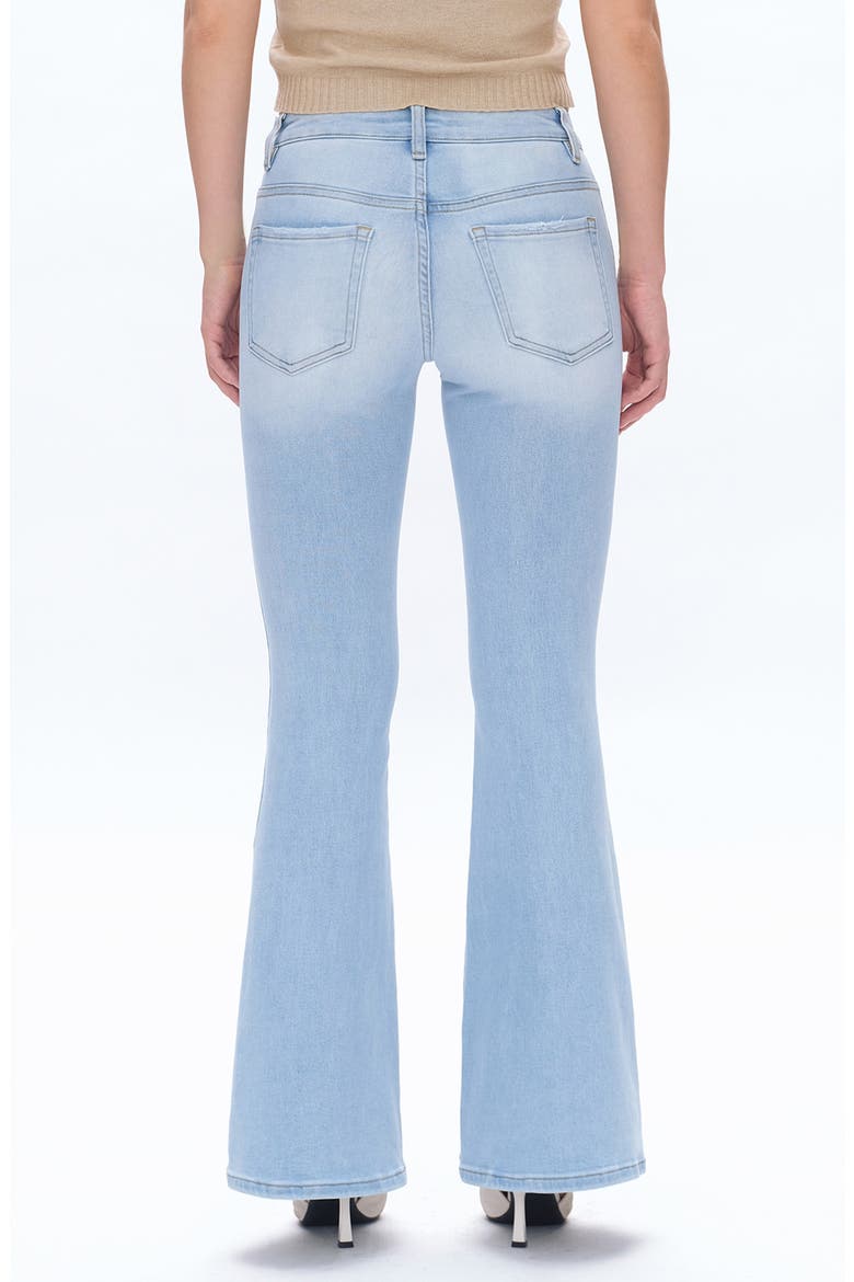 Seamed Flare Jeans, Alternate, color, LIGHT BLUE
