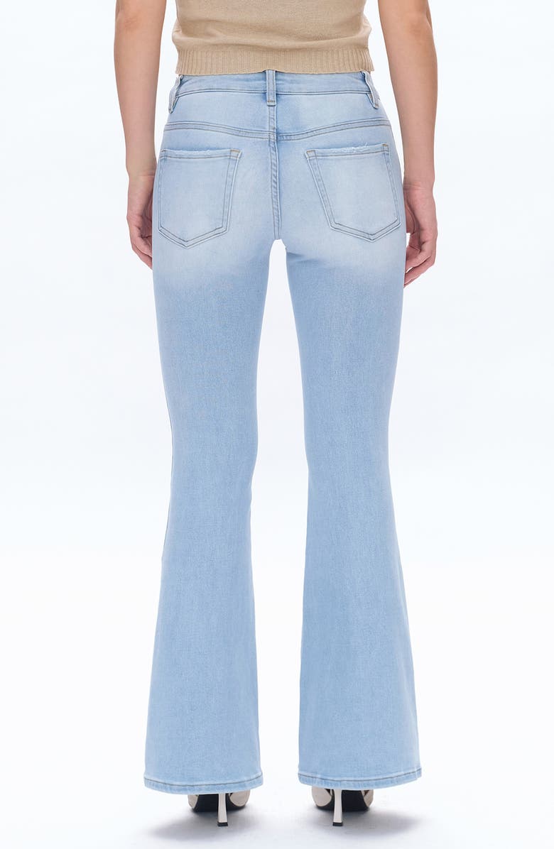 Bayeas Seamed High Waist Flare Jeans, Alternate, color, Light Blue