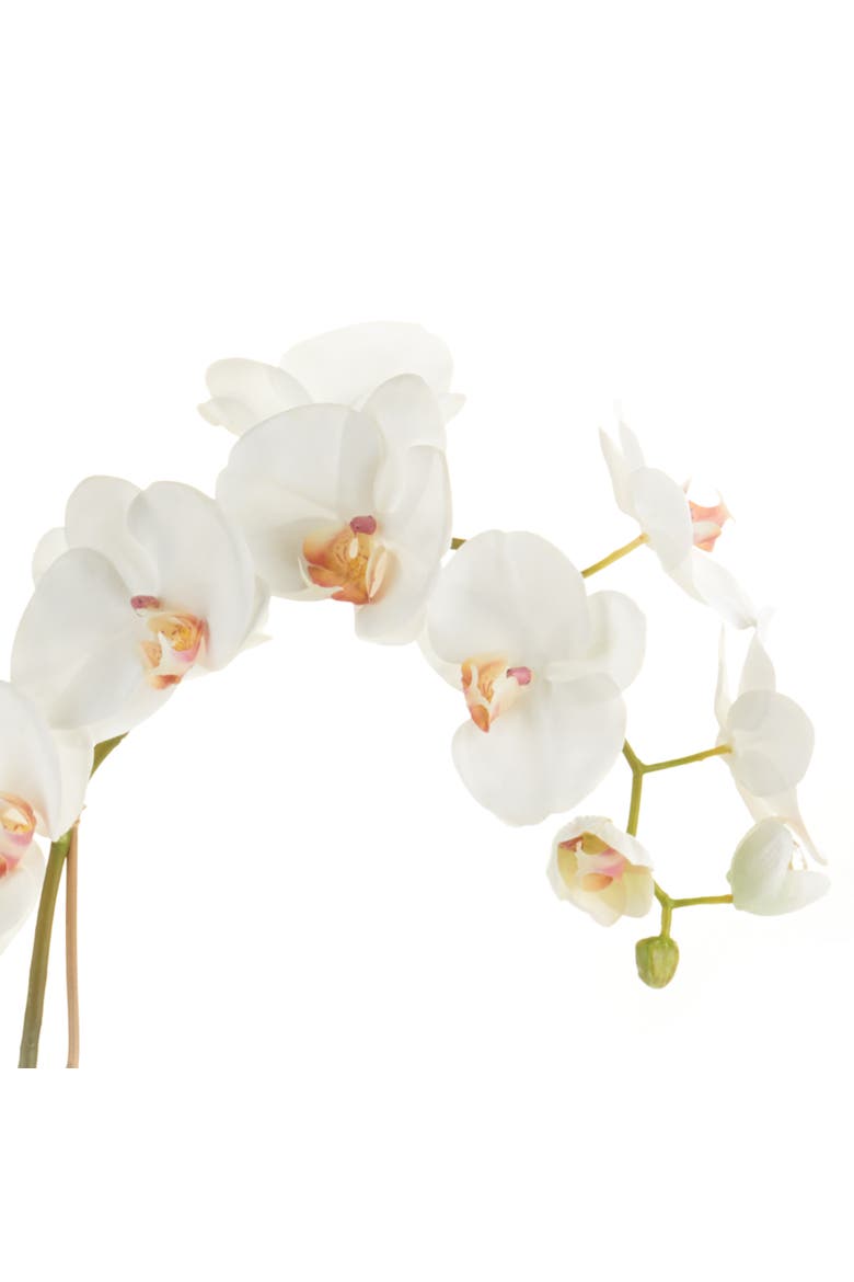 Phalaenopsis Orchid Faux (Fake) Drop-In 26", Alternate, color, White