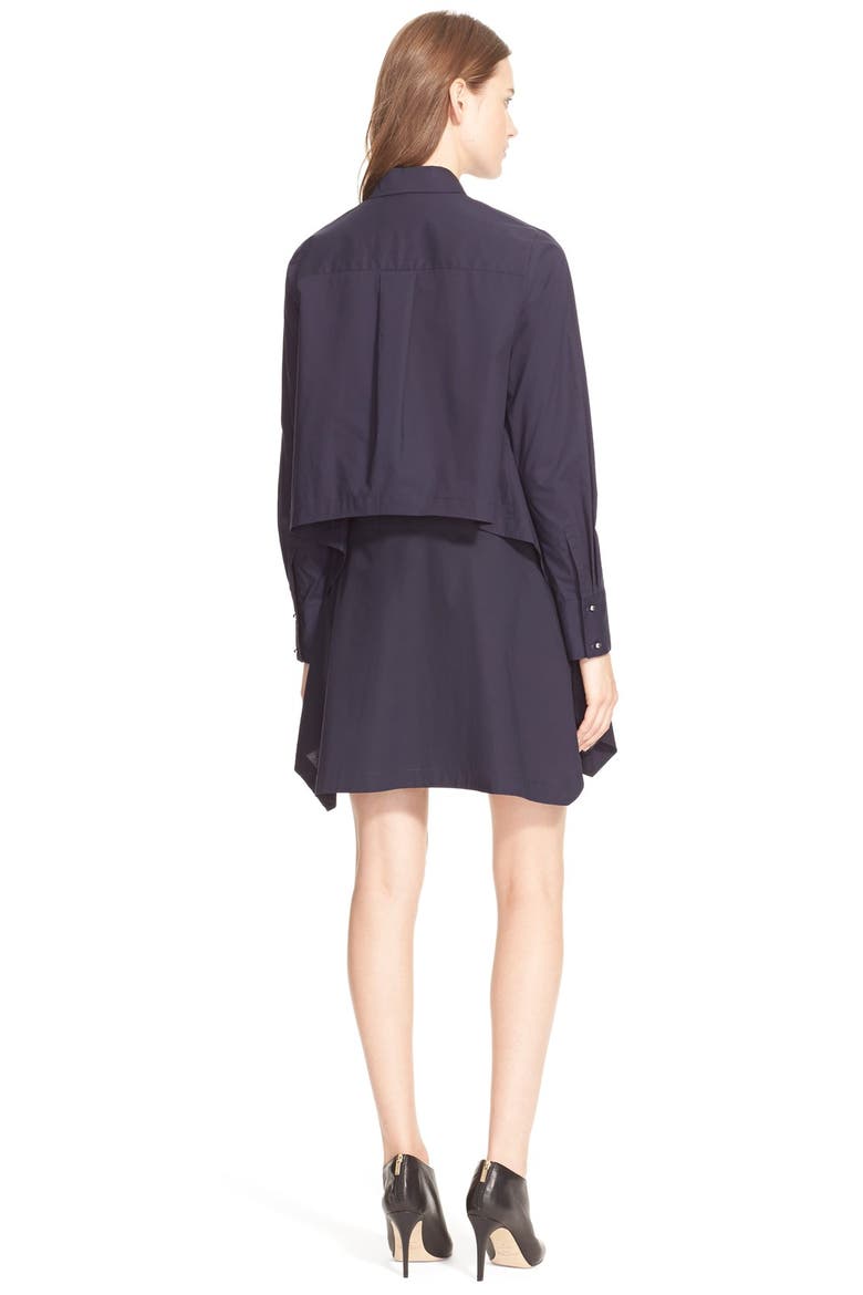 Layered 2-in-1 Shirtdress, Alternate, color, MIDNIGHT