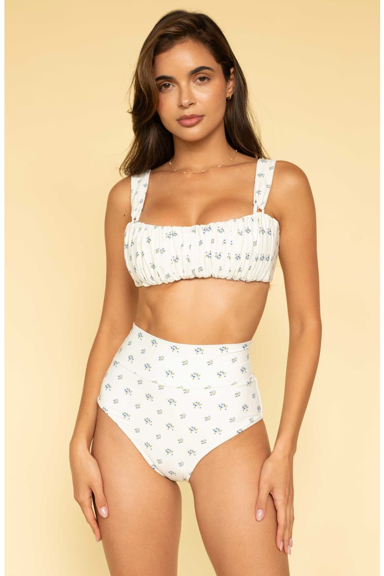 Added Coverage High Waist Bikini Bottoms, Alternate, color, HEIDI FLORAL