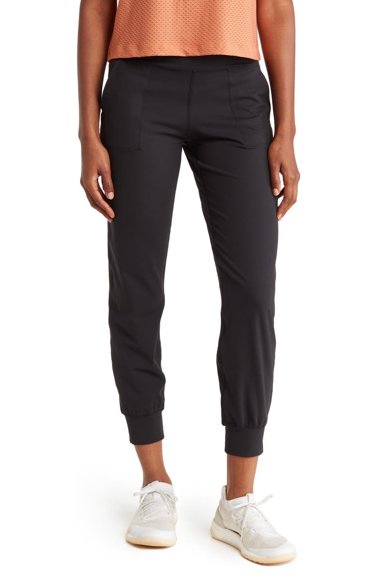 Steady 7/8 Pocket Joggers, Main, color, BLACK